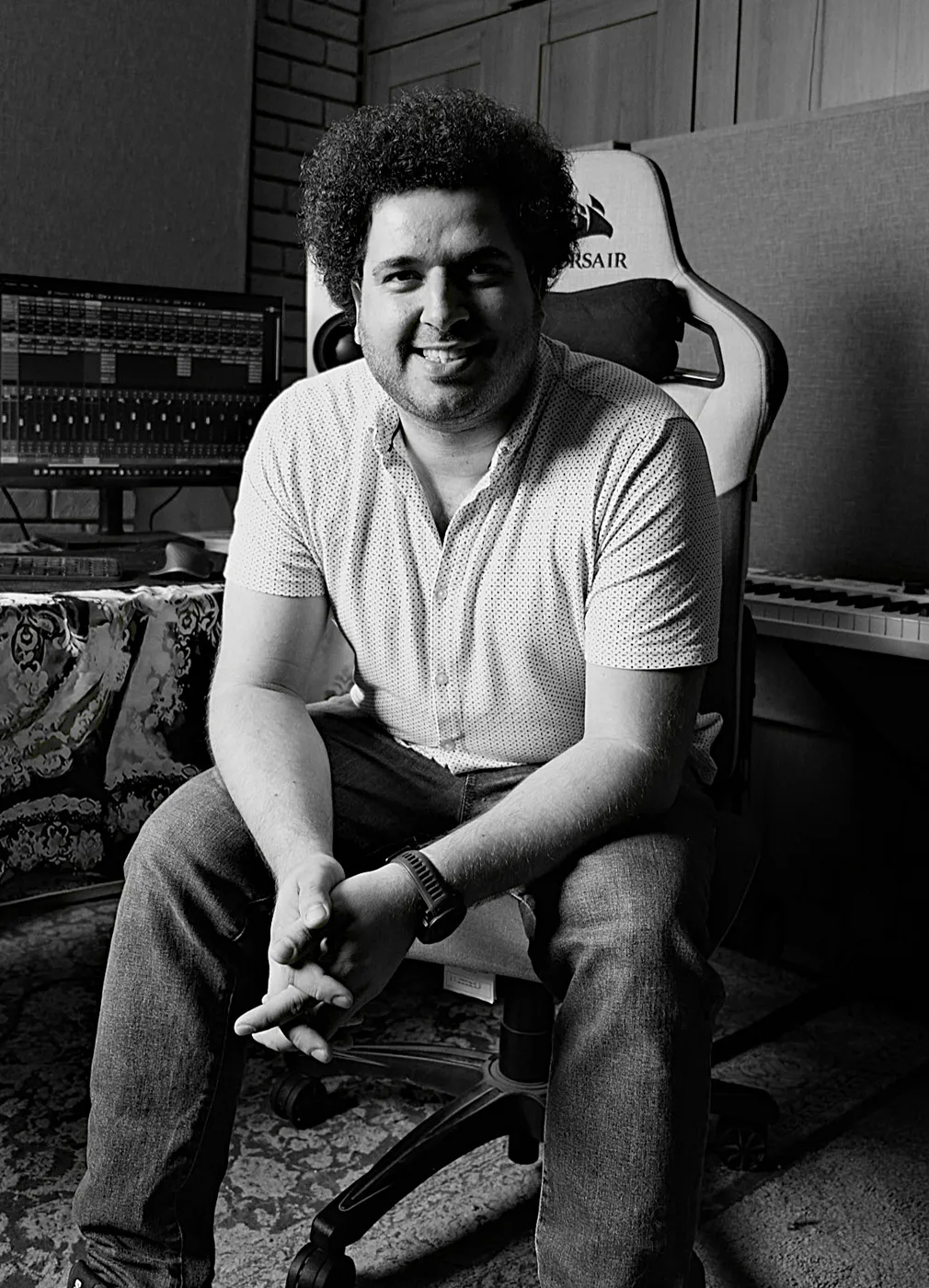 Andreas Poupazis in his studio